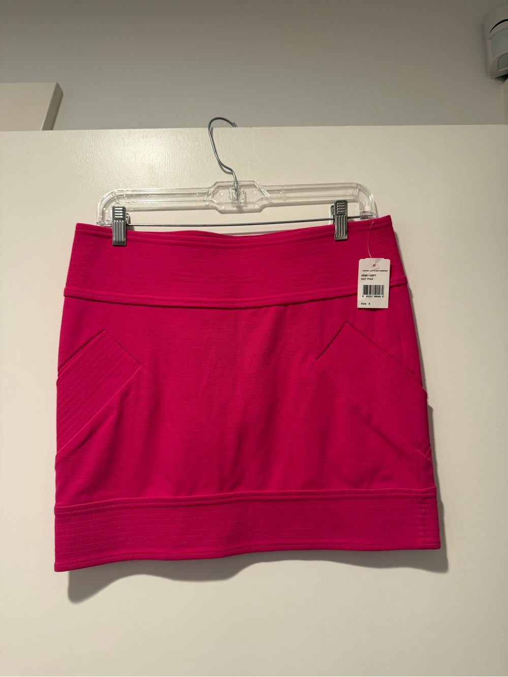 Diane Von Furstenberg Bright Pink Knit Mini Skirt